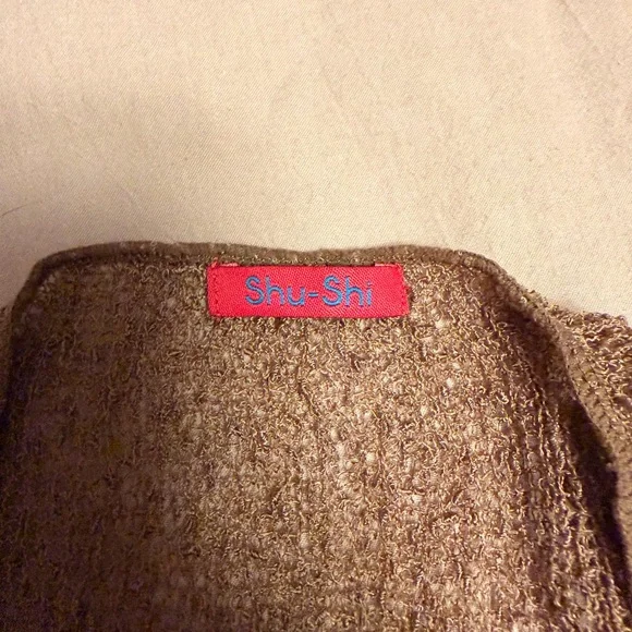 Brown Open Knit Women's Sweater - Picture 7 of 7